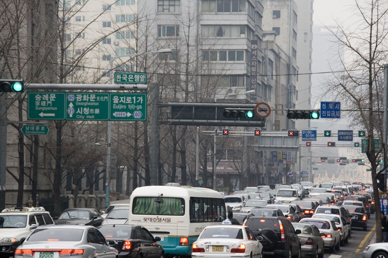 （海外の風景）ソウルの渋滞