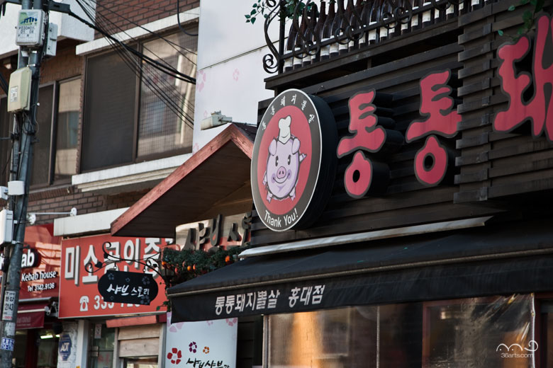 （海外の風景）韓国のキャラクター:飲食店