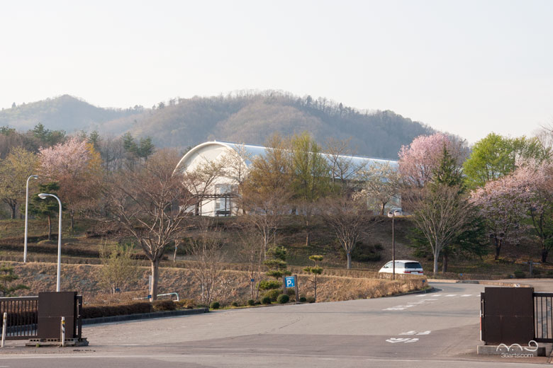 秋田県立農業科学館の桜