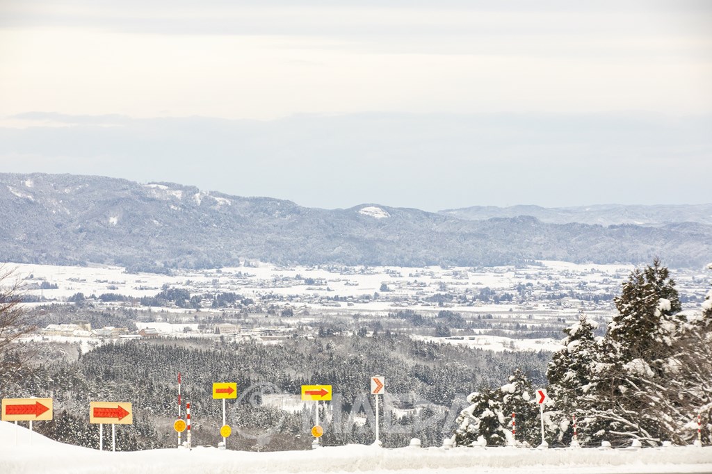 大鋸屋展望所からの雪景色
