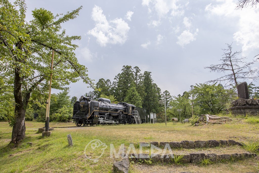 横手公園に静態保存される国鉄D51形蒸気機関車