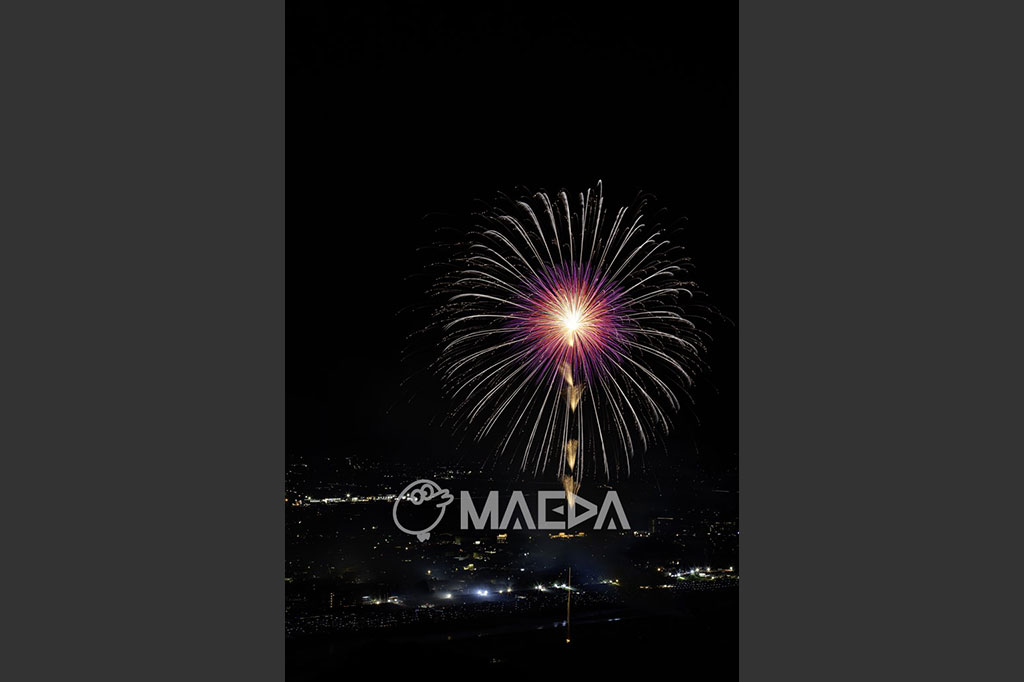 6昇り曲導付四重芯漣-大曲の花火 第97回全国花火競技大会